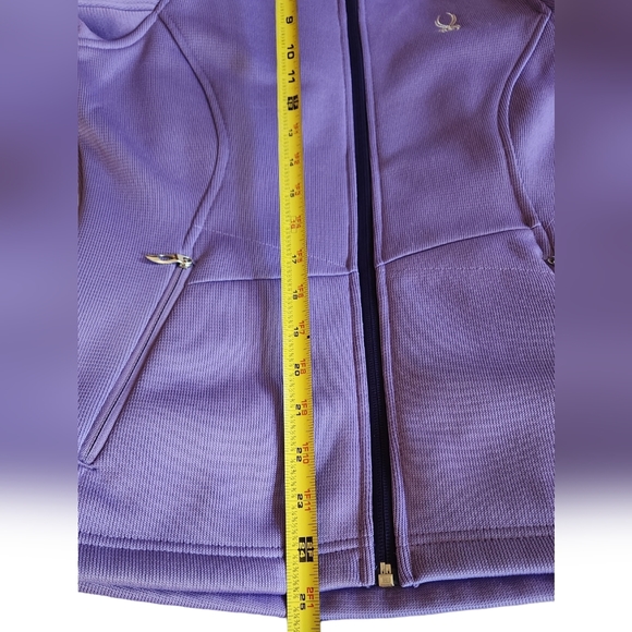 Spyder Jacket Coat Sweater Fleece Endure Core Full Zip Ski Activewear Purple M - Picture 8 of 10